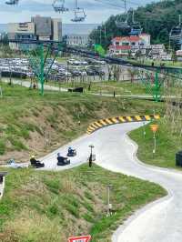 【釜山Skyline Luge斜坡滑車】刺激感拉滿🔝 能看到城堡和海景的山道滑車🛷