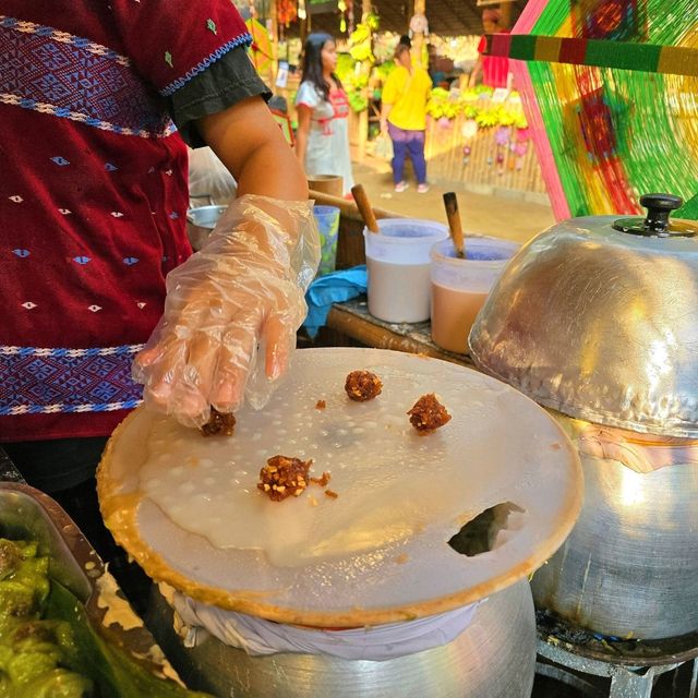 ตลาดเช้า ชาวกะเหรี่ยง โอ๊ะป่อย ราชบุรี 