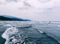 海邊玩水後泡湯，安逸啊！