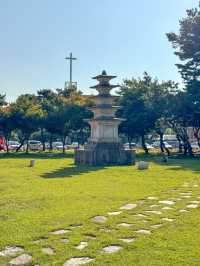 역사를 둘러 보는 공원 ’반죽동 당간지주‘