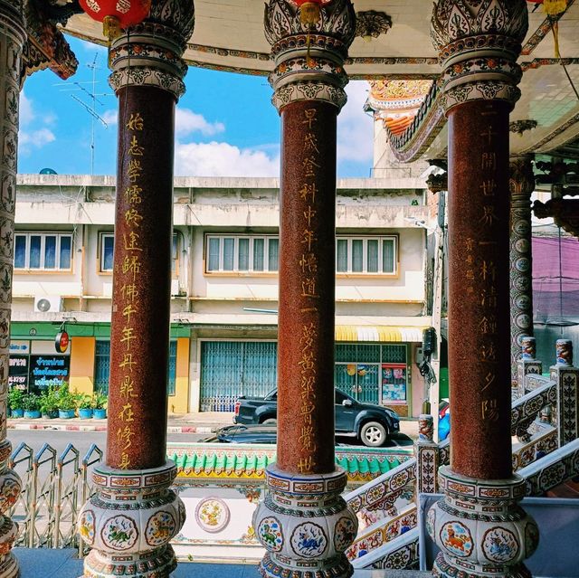 泰國合艾著名華人歷史古跡寺廟景點:慈善寺วัดฉื่อฉาง หาดใหญ่，適合拍照📸打卡祈福