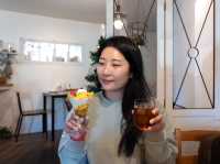 후쿠오카 히타여행 파르페 맛집 카페 비요리
