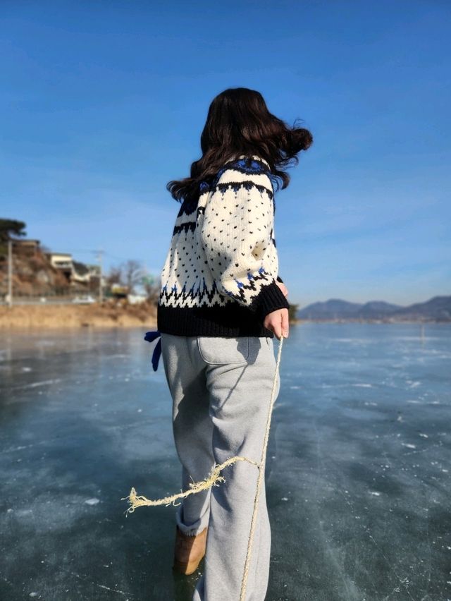 💛강화도 겨울여행시 해볼만한 놀이 "얼음썰매"💛