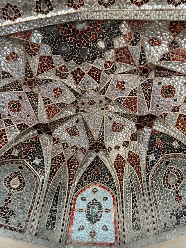 Intricate details of a palace 