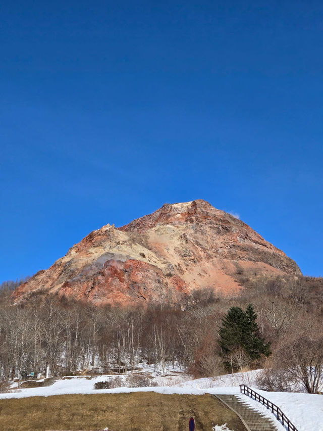 可以觀賞洞爺火山口的景觀😍