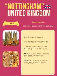 Nottingham itinerary ❤️