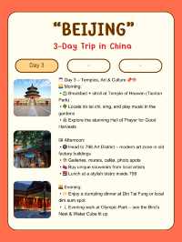 Sharing my Beijing Travel Plans! China🇨🇳
