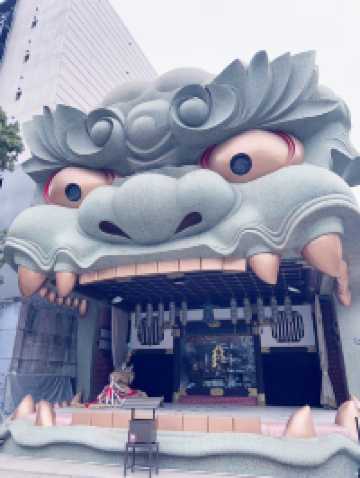 🦁⛩️大阪這顆獅子頭太震撼！難波八阪神社一口吞掉所有厄運！⛩️🦁
