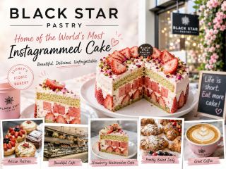 🍓 ร้านขนมแบล็คสตาร์: ต้นตำรับเค้กที่คนถ่ายรูปอัพลงอินสตาแกรมมากที่สุดในโลก 🇦🇺🍰✨