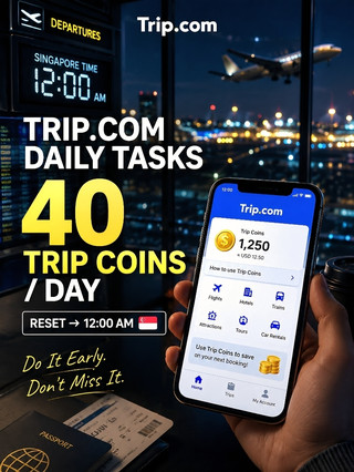 💰 Trip.com Daily Tasks — Why You Shouldn’t Miss Those Daily Trip Coins ✈️