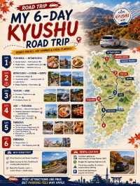 🍁 Fukuoka & Kyushu Autumn Escape 🇯🇵 | 6-Day Road Trip Guide