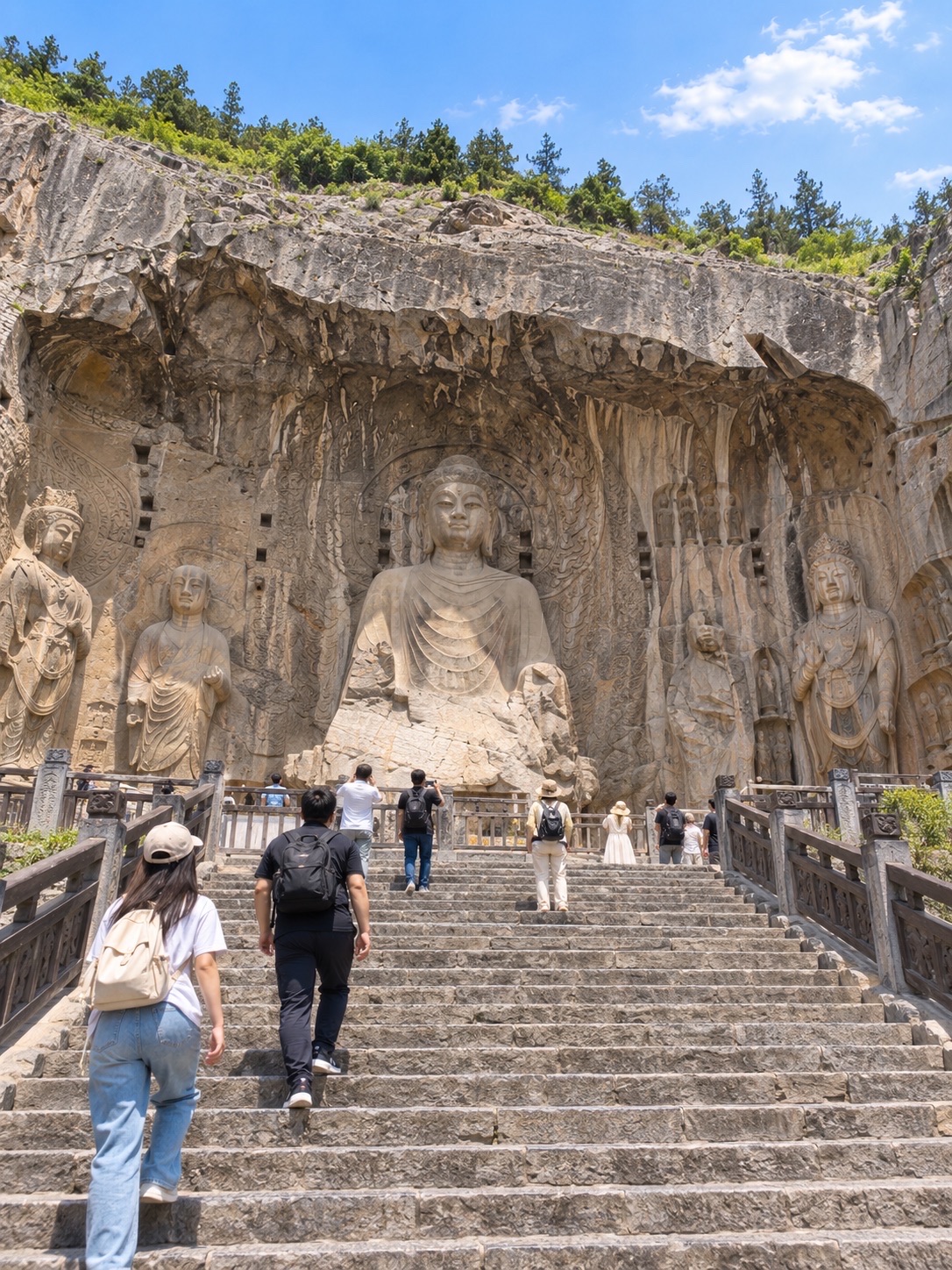 Longmen Caves, a World Heritage Site in Luoyang.