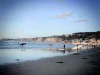 La Jolla Shores，surfing the Pacific Ocean