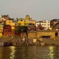 The boat ride along the river 