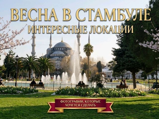 🌷 Весна в Стамбуле: идеальный маршрут для уикенда🌸