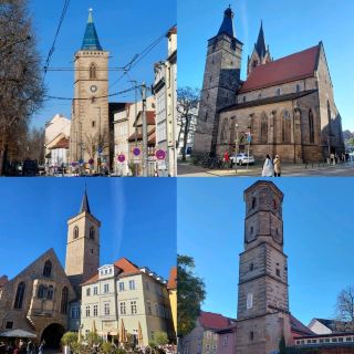 Erfurt in Germany, "City of Spires," beautiful churches