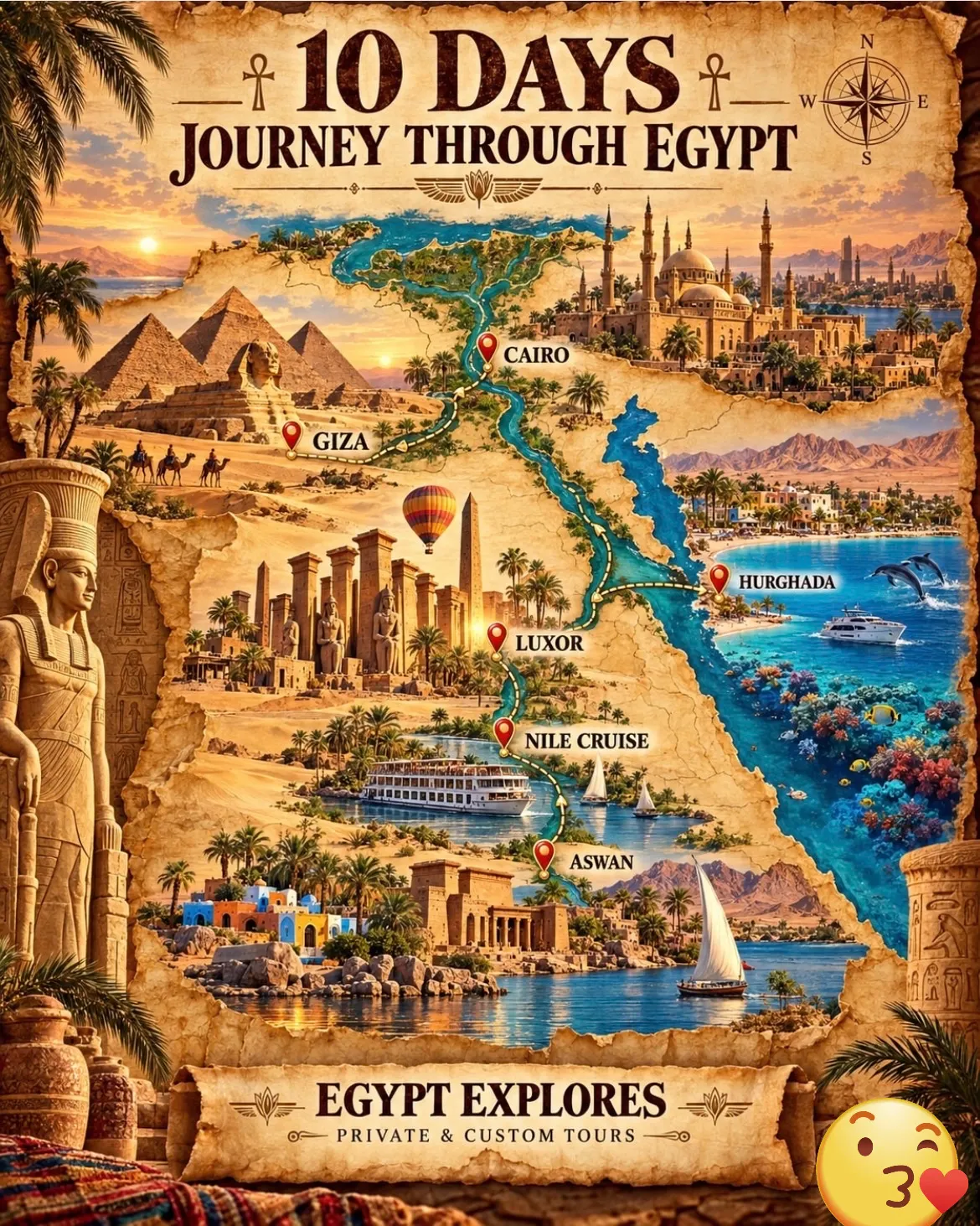 🇪🇬 Egypt: Where the Pharaohs Still Whisper ✨