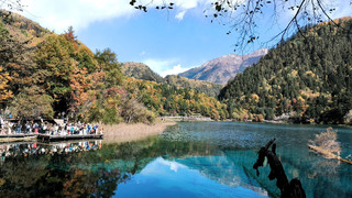 Trip.comで九寨溝のチケットを購入。紅葉を楽しむには、やはりタイミングが重要でした。