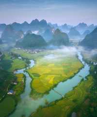 Rice terraces in Trung Khanh