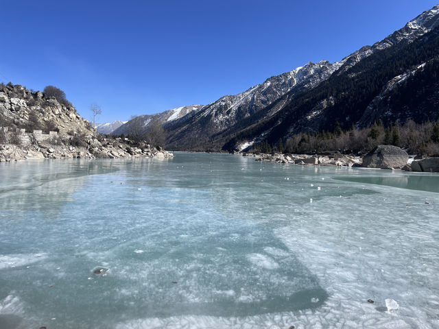 西藏｜冬日然烏湖，冰湖渾然天成美到窒息_下