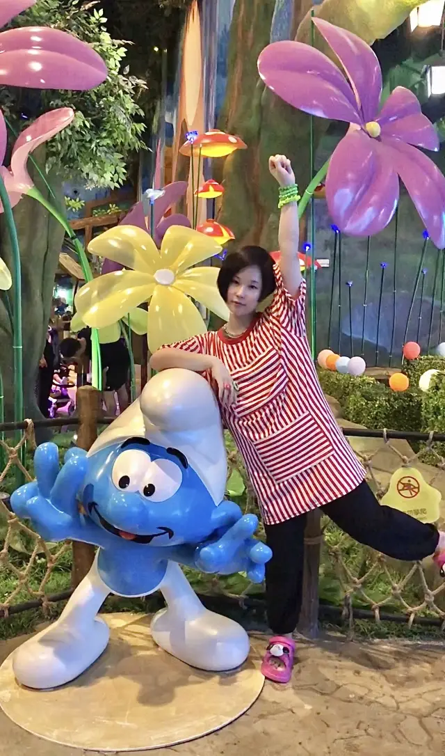 The Smurfs theme park is a place where everyone is a happy child