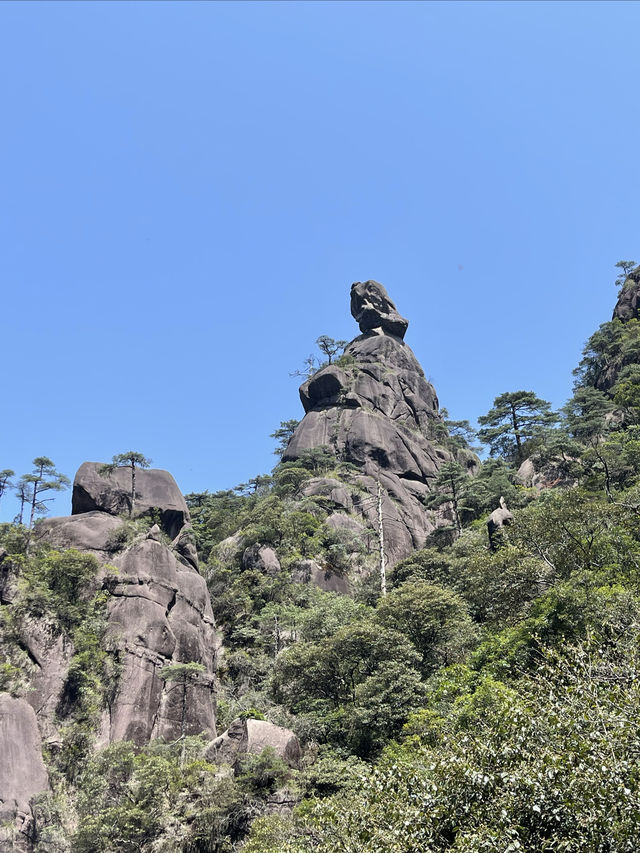 爬三清山，確實需要好體力