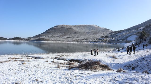 浙西天池下雪一定要去看看