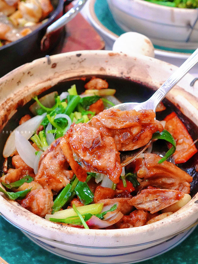 In Guangzhou! With an average of 70+ per person, one can enjoy authentic clay pot rice in the affluent district.