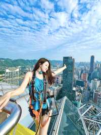 在重慶雲端打卡肖戰同款機位還有高空秋千