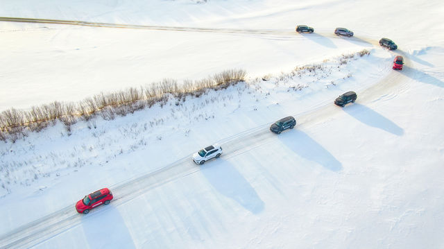 冬日去海拉爾看雪玩車｜自駕路上