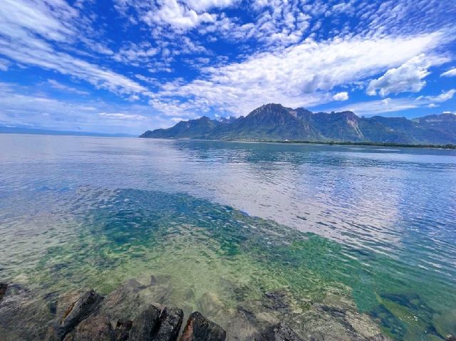 【日內瓦湖】湖天一色，藍得像童話世界