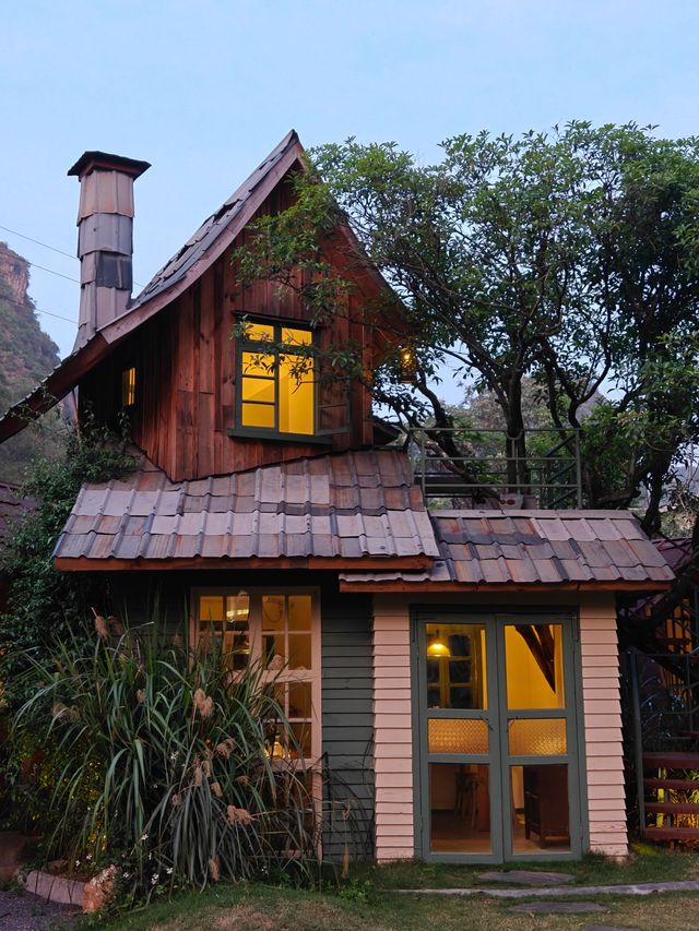 為了這個山景小屋，專門飛了一趟陽朔