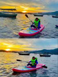 海南旅遊趕海划槳板海鮮大餐全安排