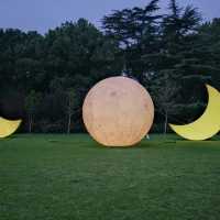 🌙 Fuxing Park: Moon Phases Art in the French Concession
