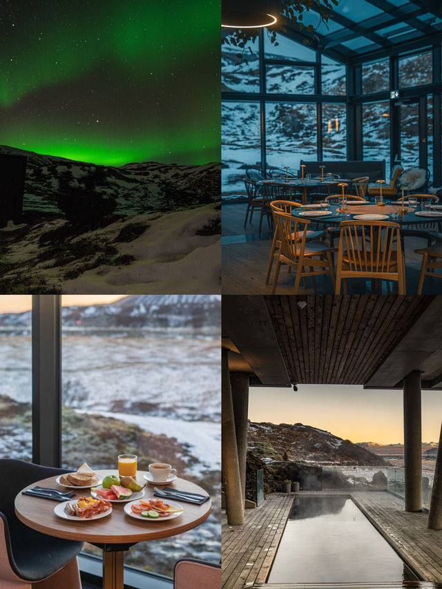 冰島黃金圈自駕，在熔岩荒野泡溫泉看極光