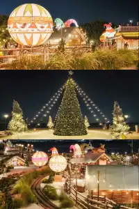 在泉州海邊:絕美日落裹進聖誕童話屋