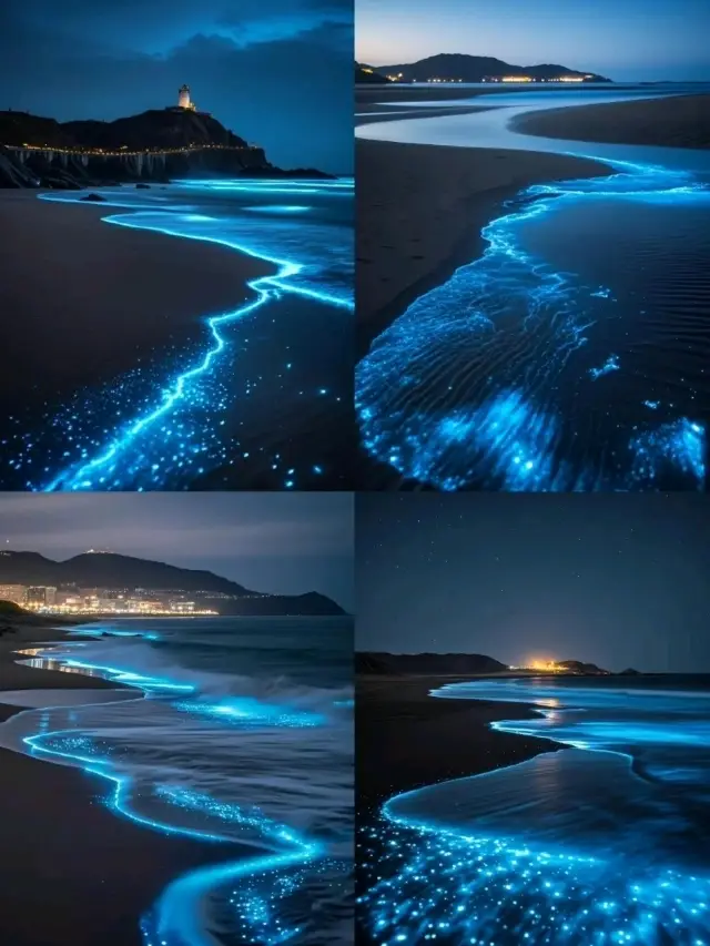 💧一生必看一次的「藍眼淚」奇觀！高鐵直達福建平潭，租輛小電驢追逐熒光海與大風車🌀