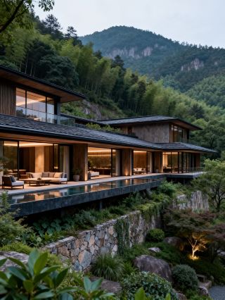 ฉันพักอยู่ที่โรงแรมบนภูเขาที่สวยงามแห่งหนึ่งในตงหลู และไม่อยากจากไปเลย
