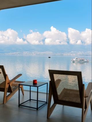 Head toward a vast blue sea and soothe your weary soul