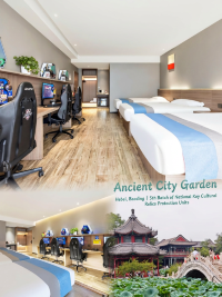 保定旅遊｜住宙斯電競電影酒店河大店，逛古城舒服落腳