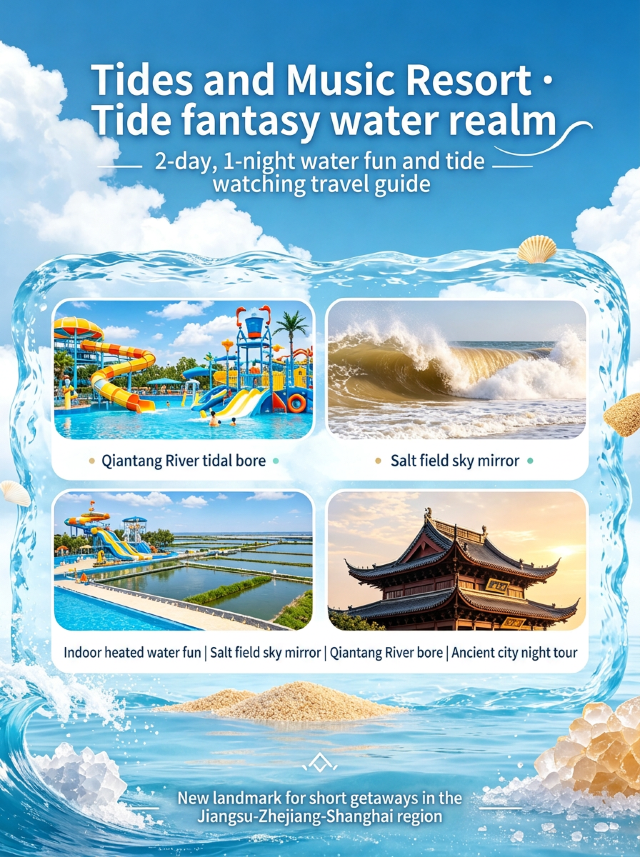 江浙滬寶藏玩水+觀潮雙體驗|鹽官潮幻水境兩天一夜