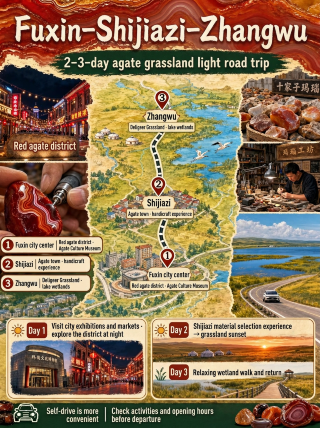 Fuxin—Shijiazi—Zhangwu: A weekend road trip for agate and grasslands