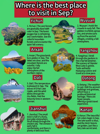 Ke mana tempat terbaik untuk dikunjungi di bulan September? Lihatlah dan periksa apakah ada tempat yang Anda sukai!