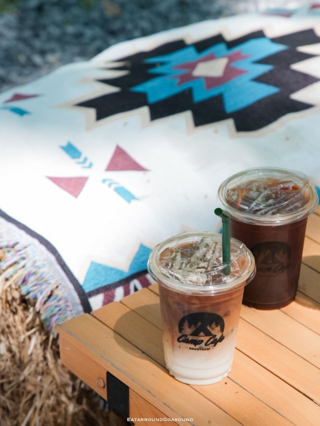 Camp Cafe คาเฟ่สไตล์แคมป์ปิ้ง ในสวนยาง อุดรฯ