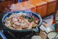 ร้านไส้ย่างเกาหลี ในฮงแด เกาหลีใต้