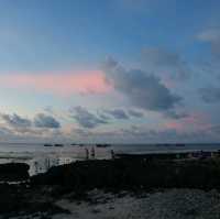 Amazing sunset on Ly Son island