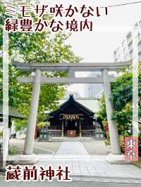 【東京都/蔵前神社】ミモザ咲かない緑豊かな境内