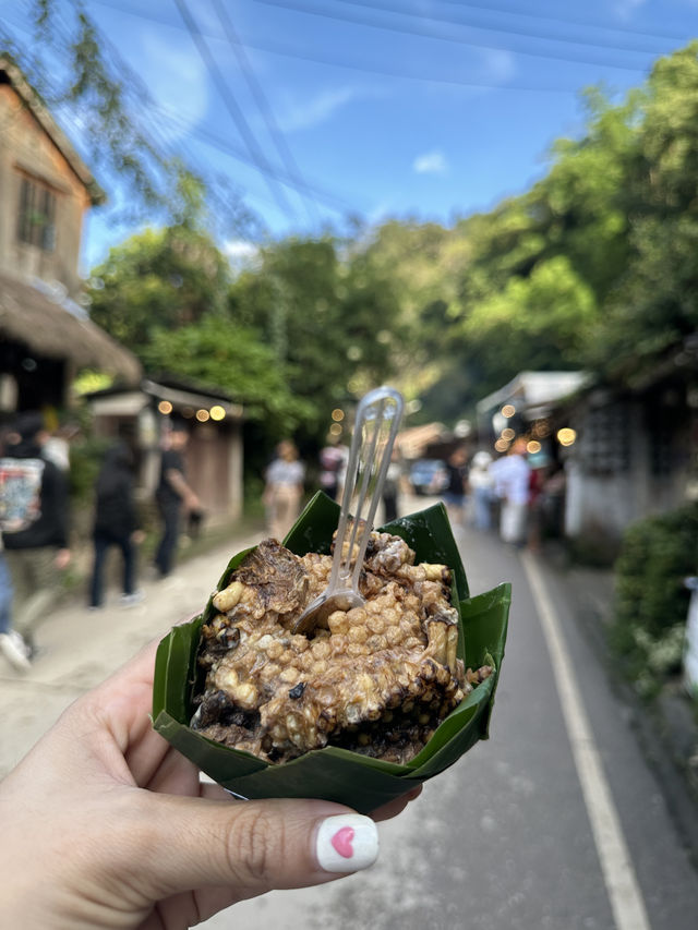 เดินกาดกินของอร่อยภาคเหนือที่หมู่บ้านแม่กำปอง🍯