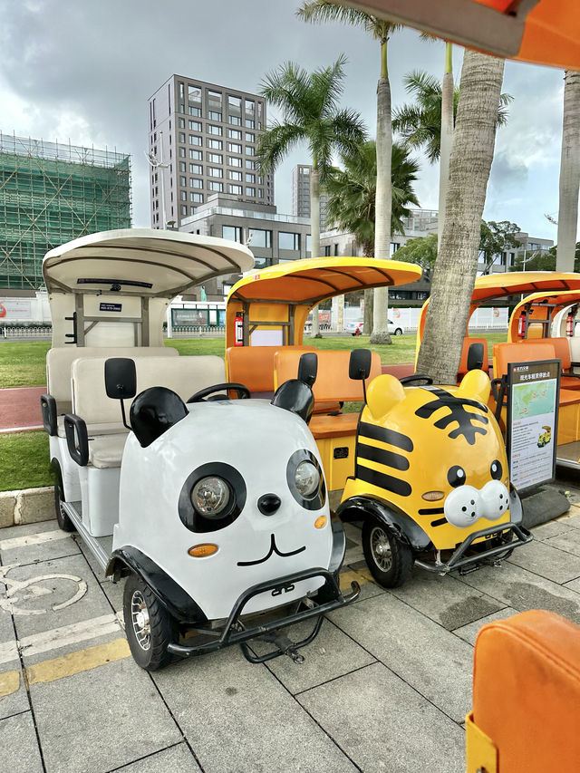 珠海電動車遊覽海濱情侶南路