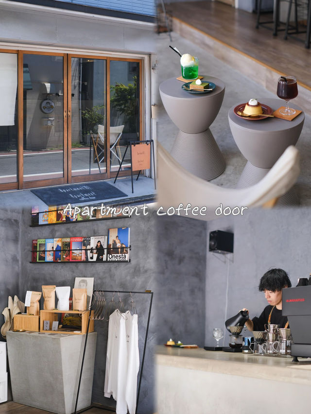 「福岡市中央區六本松的Apartment coffee door：美味咖啡和甜點，隱秘位置」